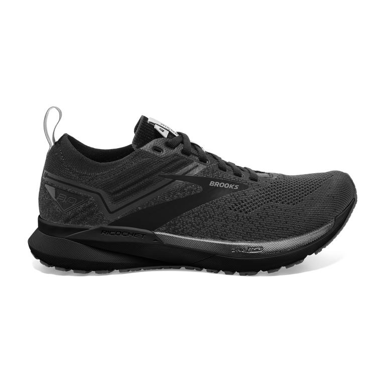Brooks RICOCHET 3 Lightweight Road Running Shoes Womens Canada - Ebony/Blackened Pearl/Black/Grey (I